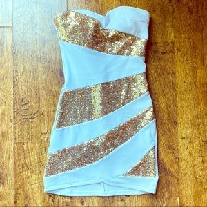 Strapless bodycon dress